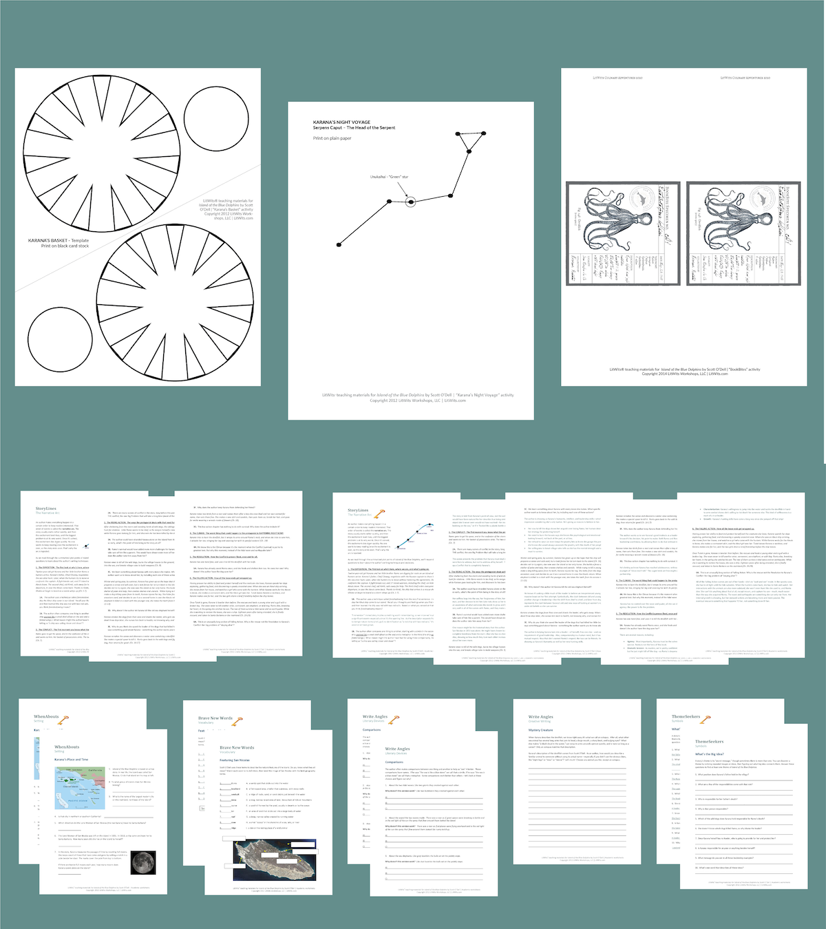 Free Printable Island Of The Blue Dolphins Worksheets