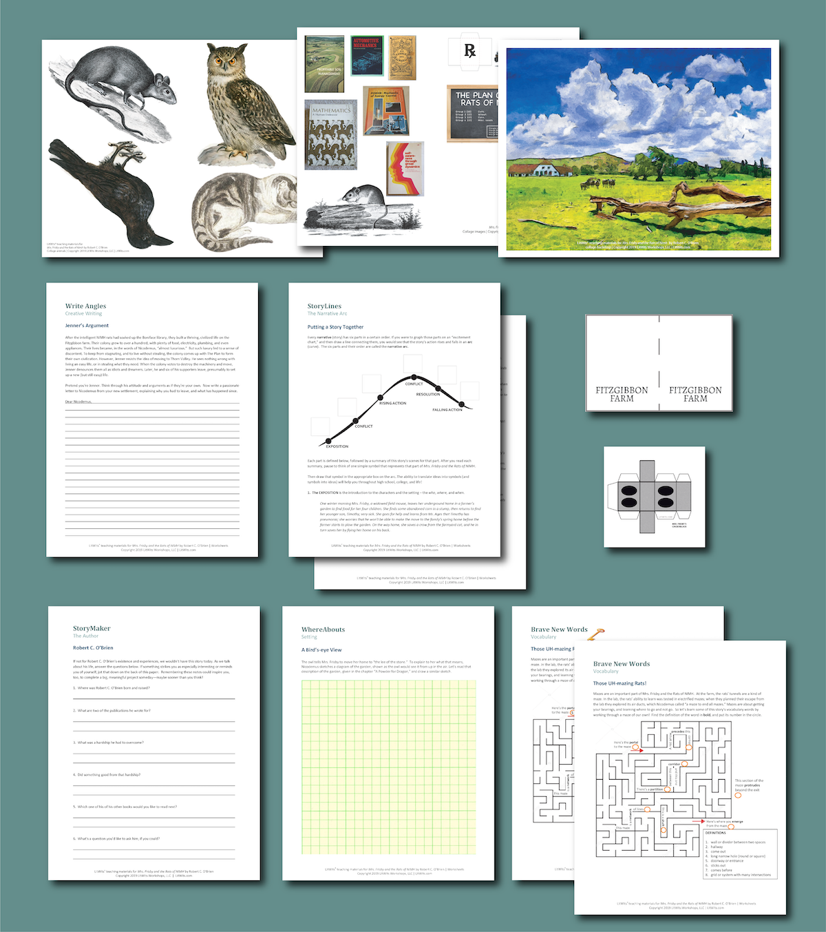 LitWits Printables for ISLAND OF THE BLUE DOLPHINS for Free Printable Island Of The Blue Dolphins Worksheets