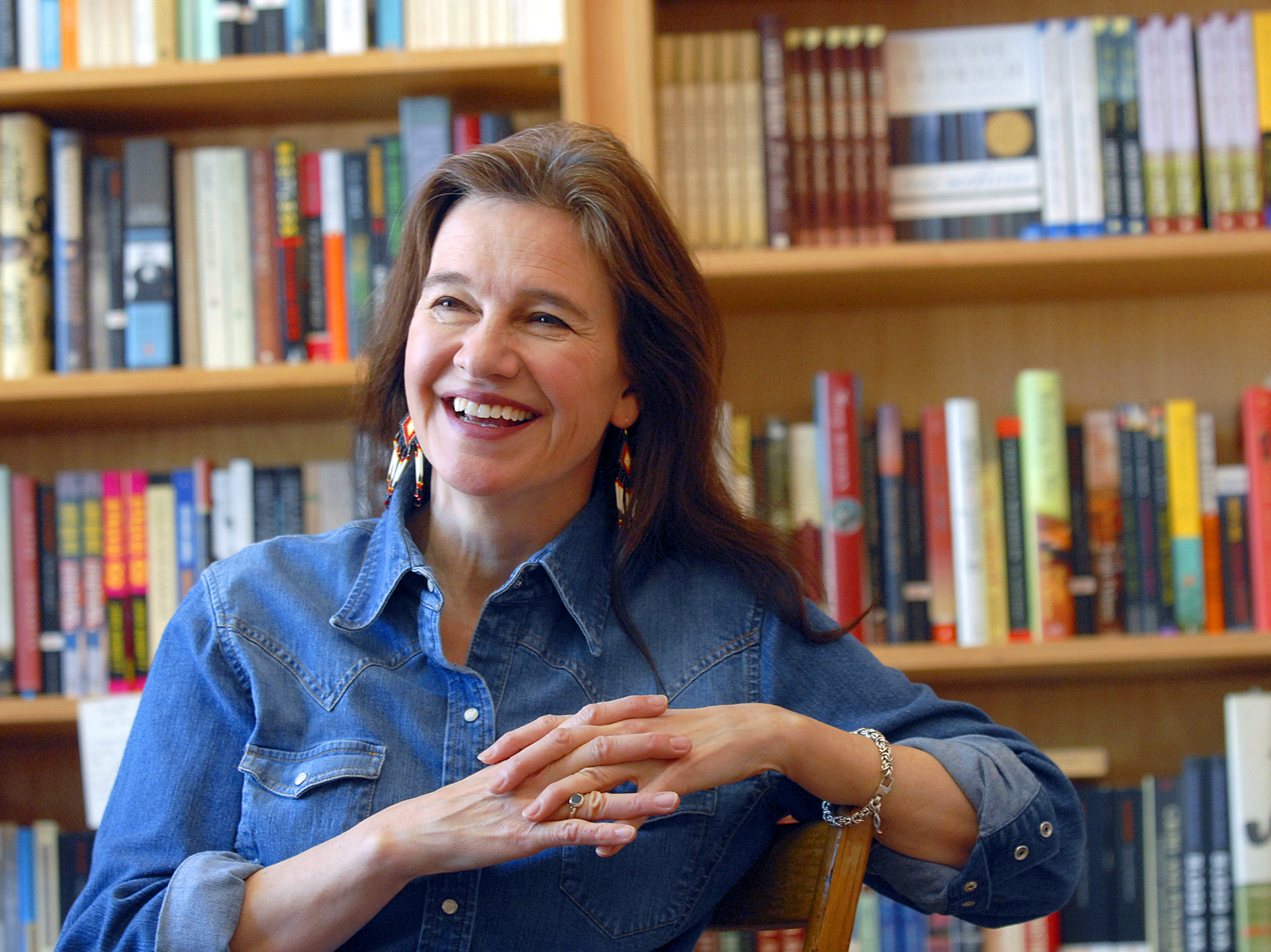 Louise Erdrich, author of THE BIRCHBARK HOUSE - photo by Dawn Villella | AP