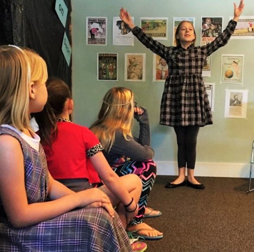 Playing Advertisements charades from THE RAILWAY CHILDREN E Nesbit LitWits Workshops