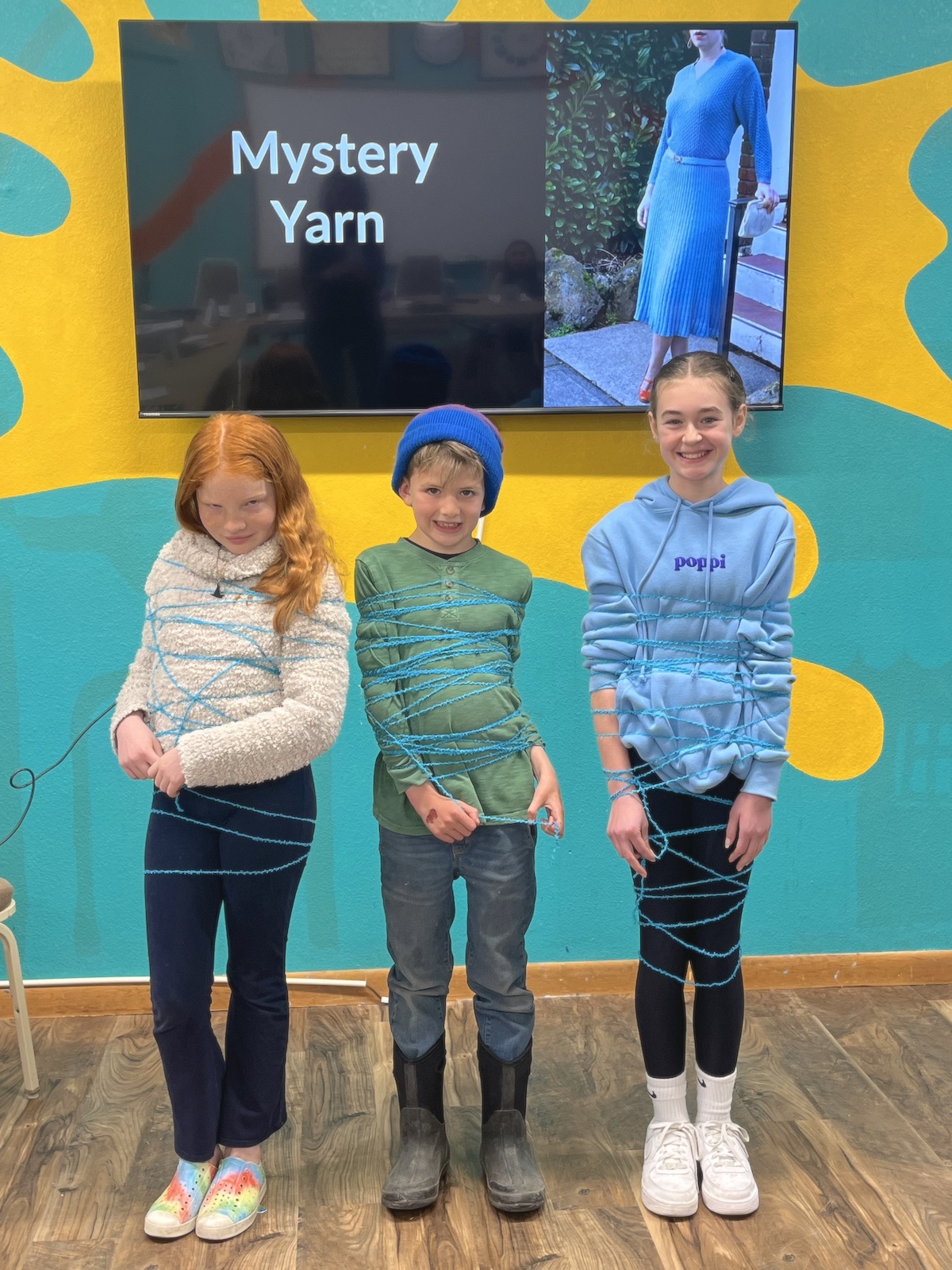 Miss Terwilliger outwits her suitors in "Mystery Yarn" by Robert McCloskey -  LitWits Workshops fun reading activities for teaching HOMER PRICE