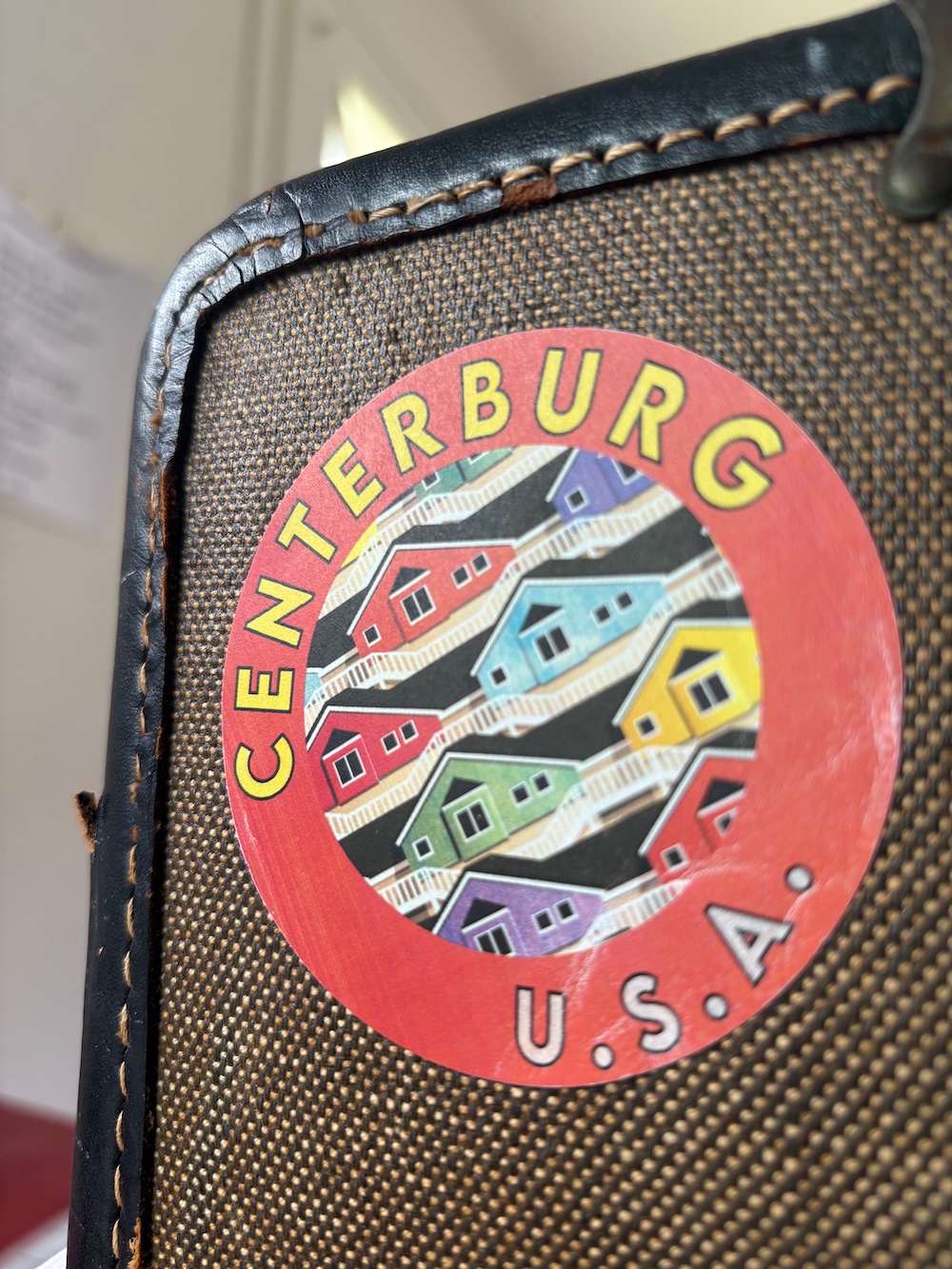 Creative activities projects and worksheets  for teaching HOMER PRICE by Robert McCloskey - travel sticker