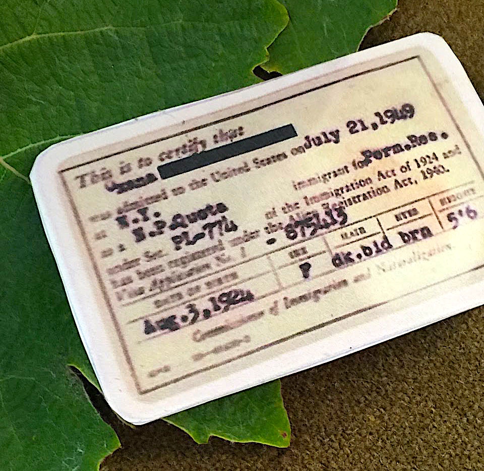 Mr. Ito helped Papa get a green card that allowed him to stay in the country legally. - This green card is a story prop idea for teaching THE CIRCUIT by Francisco Jiménez, from LitWits Workshops