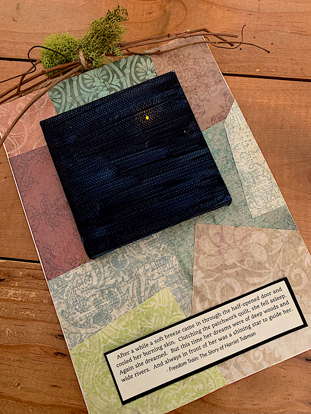 Creative activity for teaching FREEDOM TRAIN: THE STORY OF HARRIET TUBMAN by Dorothy Sterling