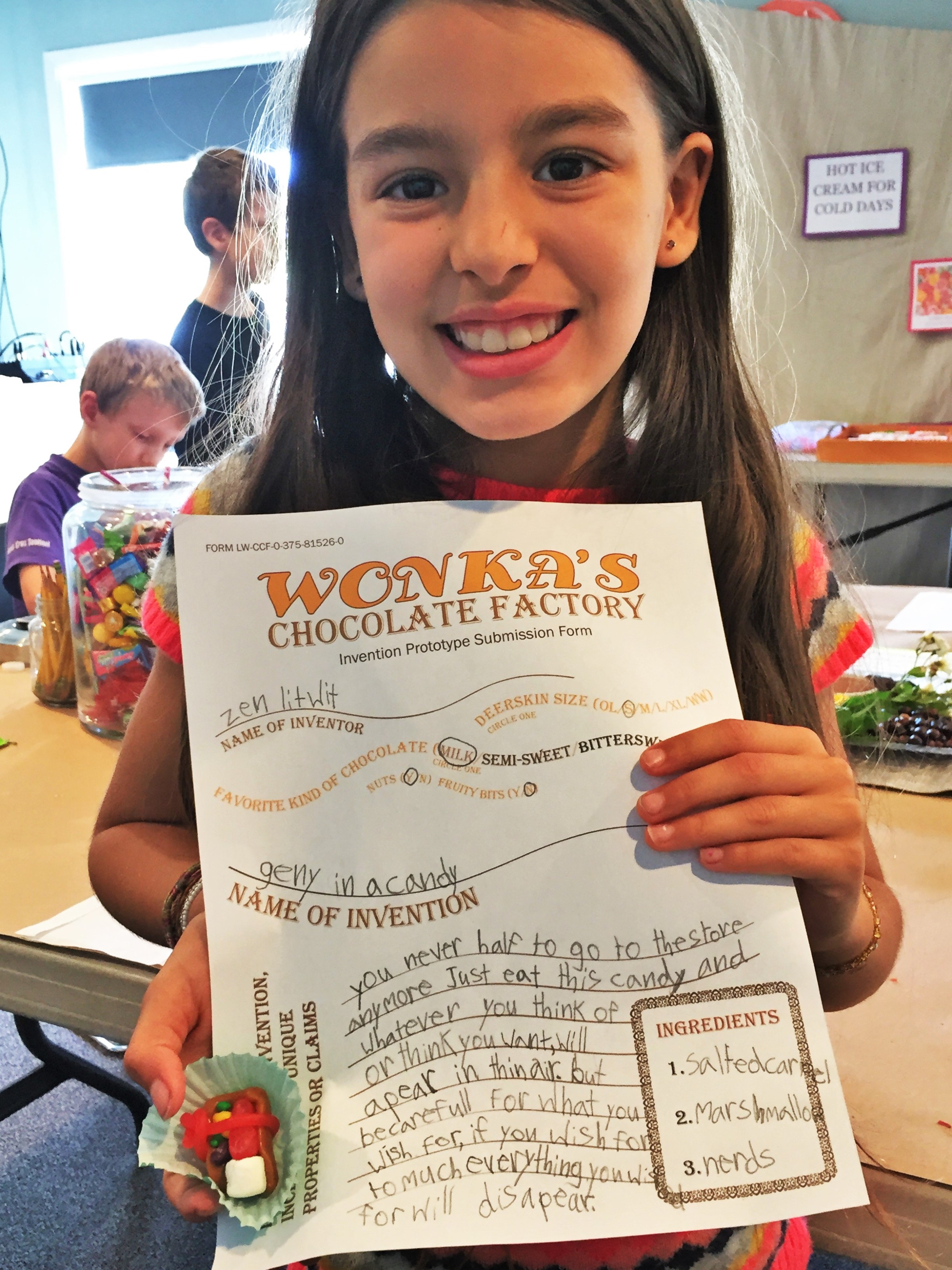 Candy inventions -  - fun activity for teaching CHARLIE AND THE CHOCOLATE FACTORY by Roald Dahl - LitWits Workshops