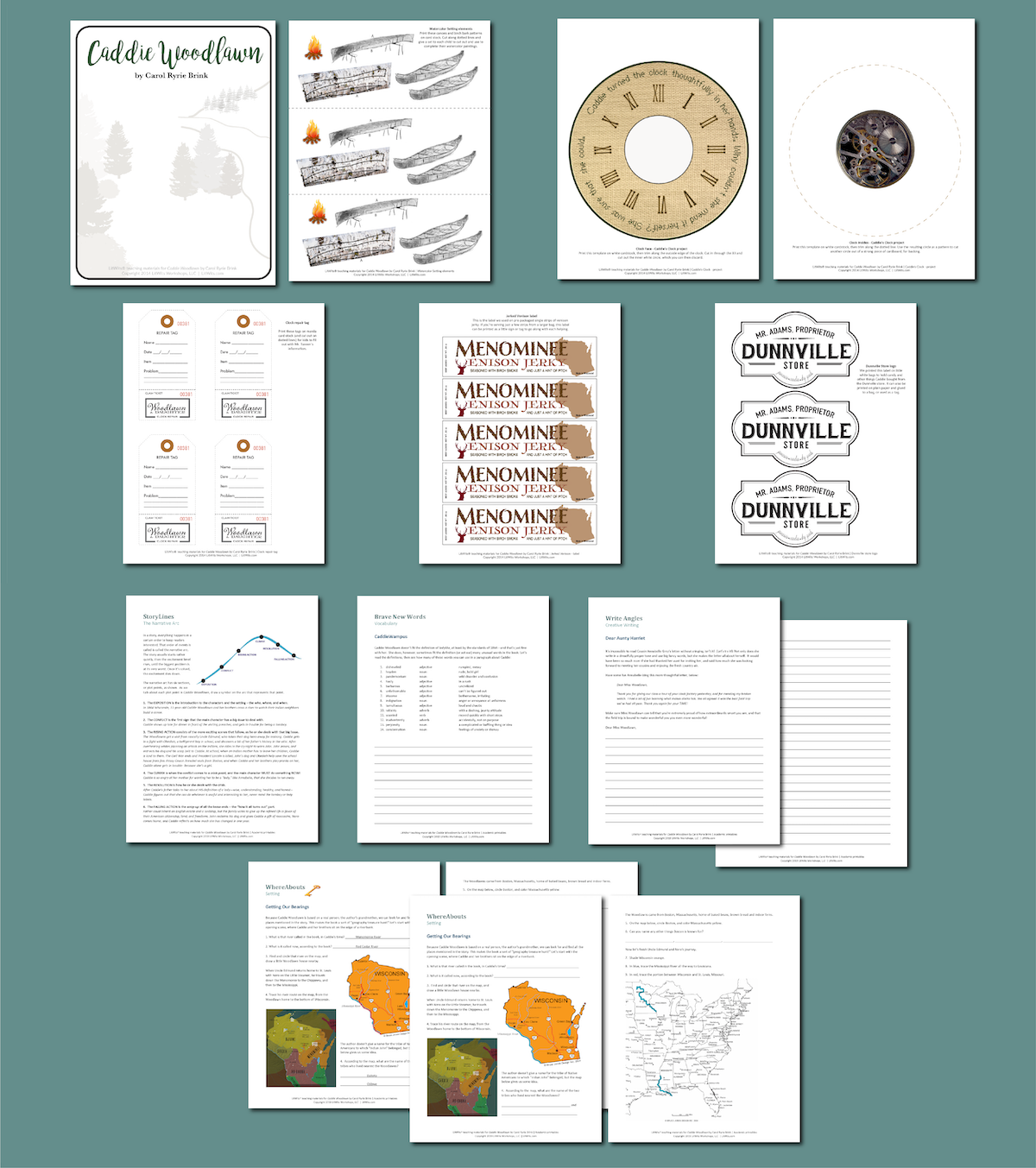 LitWits Printables for ISLAND OF THE BLUE DOLPHINS for Free Printable Island Of The Blue Dolphins Worksheets